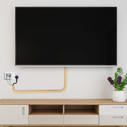 Cable Management Sleeve, Split Design, 10FT - 1/2 Inch, Beige - color: Beige, size: 1/2"-10ft