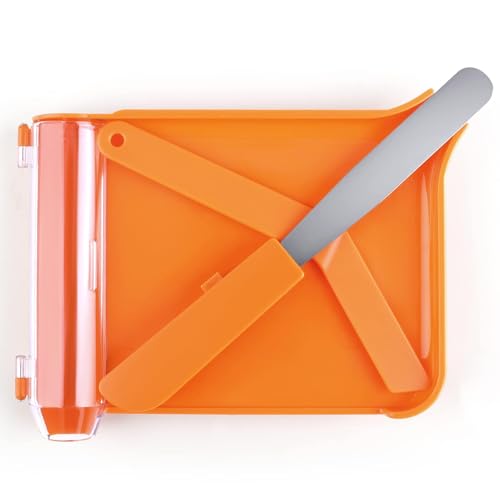 Opret Pill Counter Right Hand with 2 Spatulas to Count Meds - color: Orange