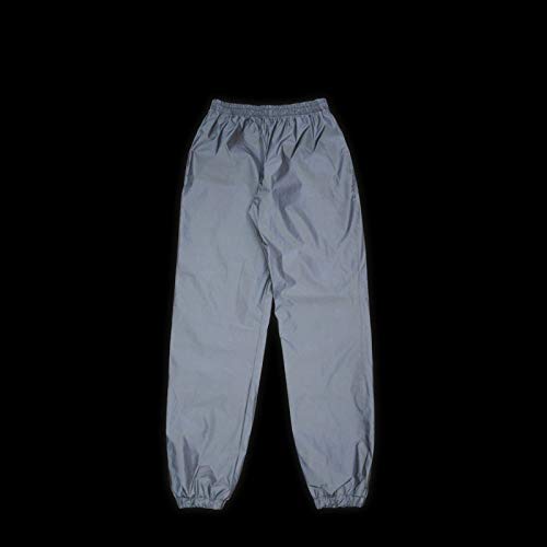 LZLRUN Reflective Pants Men Brand Hip Hop Dance Fluorescent Trousers - size: Small