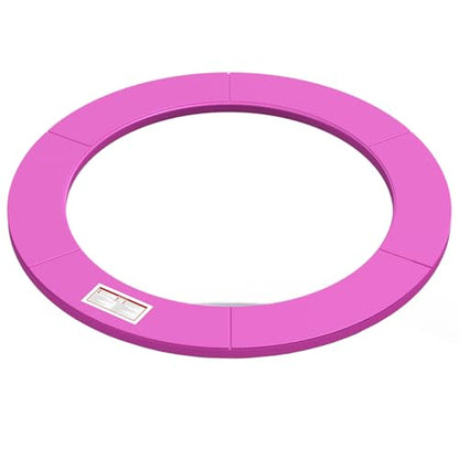 LANGXUN Universal Trampoline Repalcement Safety Pad, 8ft 10ft 12ft 14ft 15ft 16ft Waterproof Surround Spring Foam Cover for Round Frame - color: Pink, size: 10ft