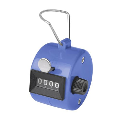 GOGO Handheld Tally Counter Plastic 4 Digit Palm Clicker - color: Blue