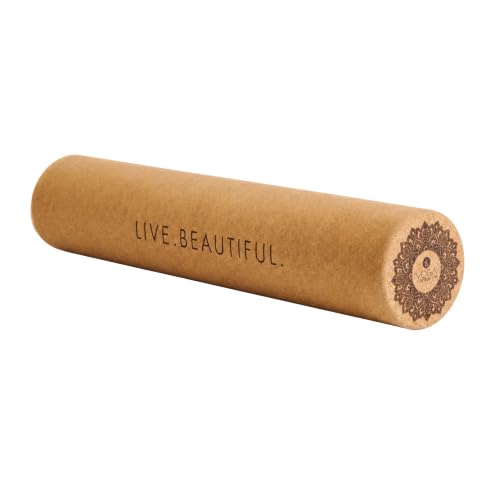 Yoga Design Lab Cork Roller, Firm Natural Cork Roller for Yoga, Stretching, Mobility and Self Massage, Travel Friendly (Extra Large) - size: Extra Large