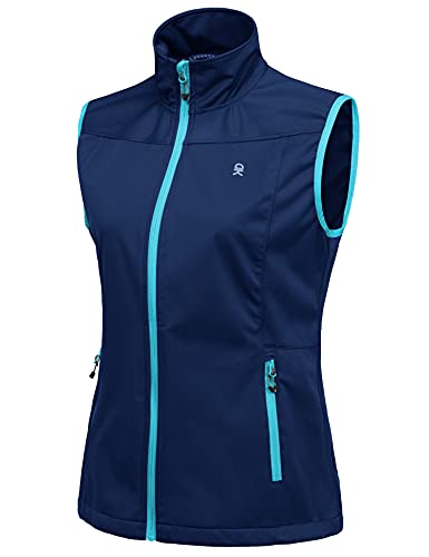Little Donkey Andy Women's Lightweight Softshell Vest - color: Blue, size: Medium