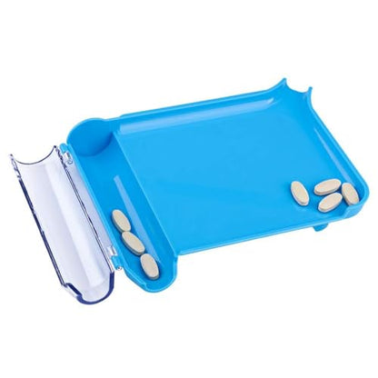 Opret Pill Counter Right Hand with 2 Spatulas to Count Meds - color: Skyblue