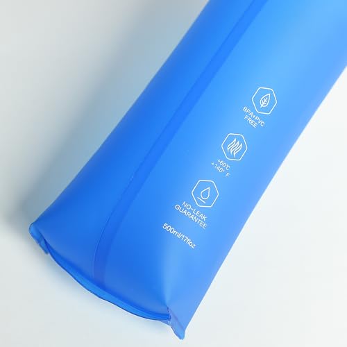 AONIJIE Lovtour Water Soft Flask Collapsible BPA Free TPU Water Bottle for Running, Marathon Hiking and Cycling (500ml)