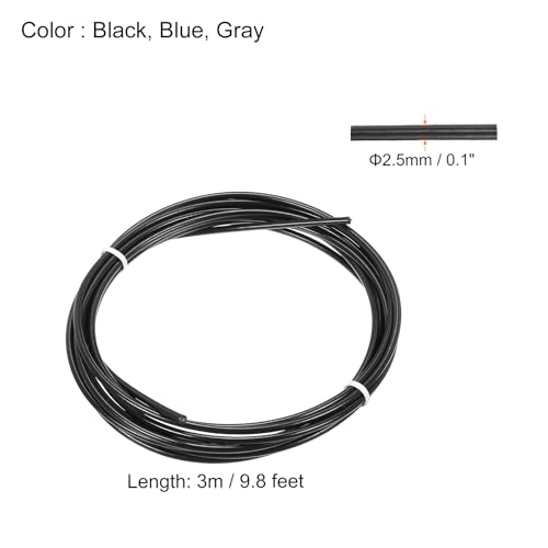 PATIKIL Speed Jump Rope Replacement Cable, Skipping Rope Steel Wire Replace for High Speed Jump Ropes - color: Blue, Black, Grey