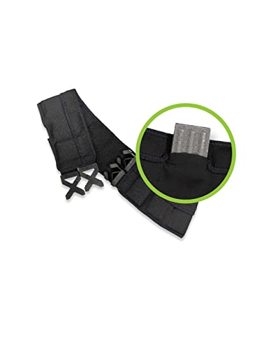 Weighted Fitness Belt - Walking, Running, Training Belt with Adjustable Weights up to 10 lbs, Cooling Technology, Unisex - color: Black, size: XX-Large