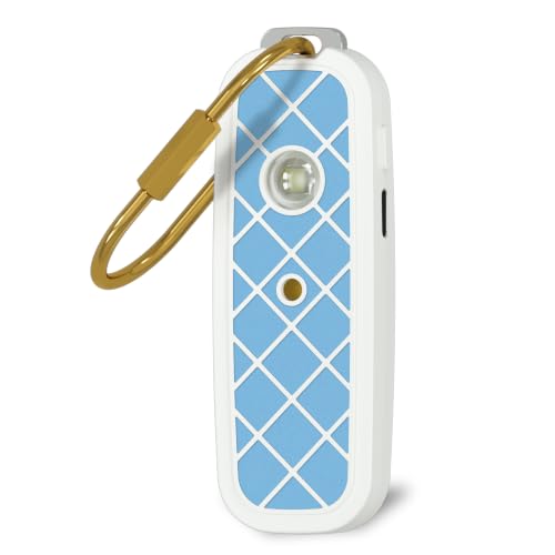 Personal Safety Alarm Keychain for Women & College Girls - 240 Min Siren, Dual Activation (Pin & Button), Locking Pin, LED Strobe, Rechargeable Anti-Slip Grip (Sky Blue) - color: Sky Blue