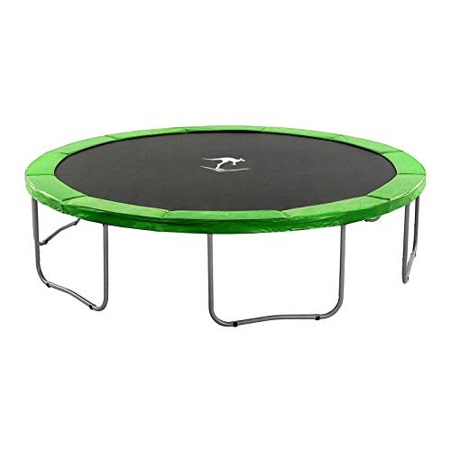 Kangaroo Hoppers Universal 12/14/15FT Trampoline Repalcement Safety Pad?Waterproof Surround Spring Foam Cover for Round Frame - color: Green
