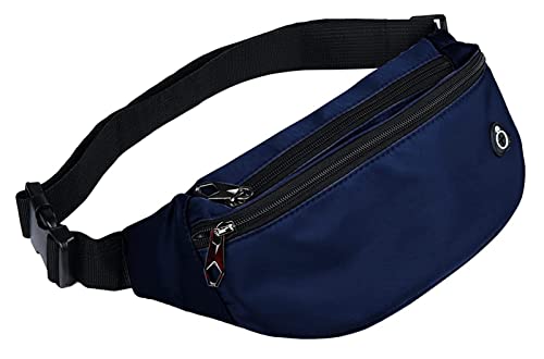 Fanny Packs for Men and Women Water-Repellent Sports Waist Pack Bag - color: 1pack-Blue