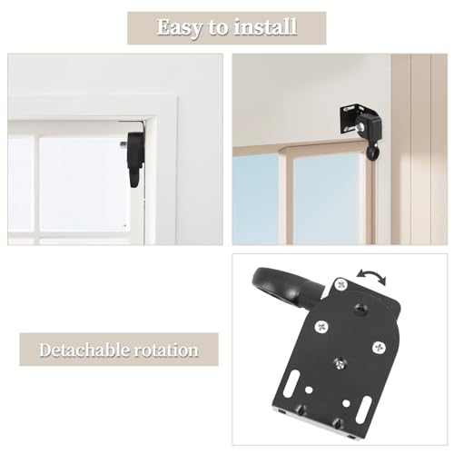 Roller Blind Bracket Replacement for Coolaroo Sun Shades Black - color: Black, size: 1 set bracket