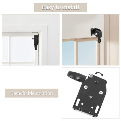 Roller Blind Bracket Replacement for Coolaroo Sun Shades Black - color: Black, size: 1 set bracket