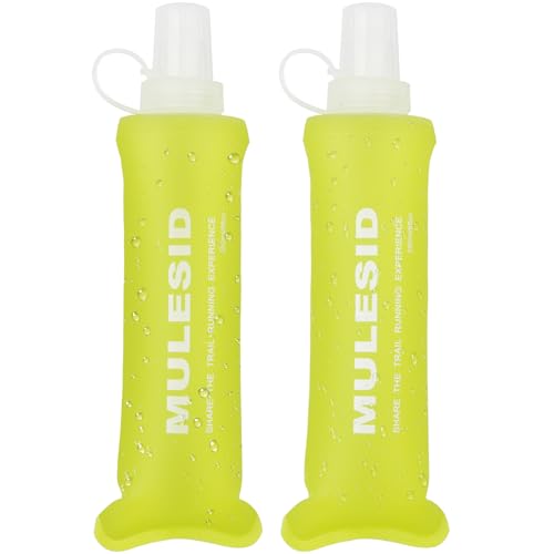 Soft Flask Running Bottles Collapsible Water Bottle Foldable for Traveling Running Vest Collapse Hydration TPU 250ml for Runner(250ml-Pack of 2) - color: 250ml-2pcs