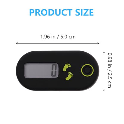 Veemoon 3D Digital Pedometer Accurate Step Counter Walking Distance Miles Calorie Counter Exercise Time Silent with Clip and Lanyard for Men Women Exercise