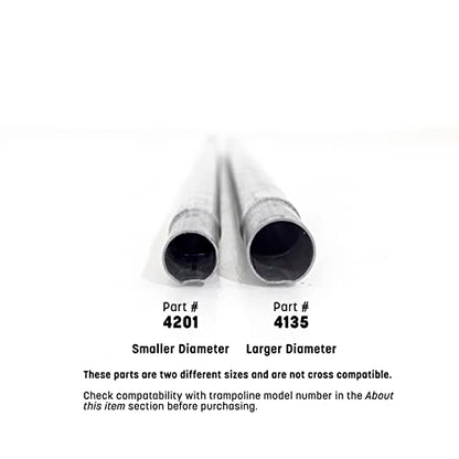 Skywalker Trampolines Single Enclosure Pole Set 4201; 4202; 5075, Galvanized (PK0018)