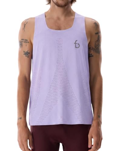 FlipBelt Men's Marathon Mesh Tank - color: Lavender Purple, size: Small