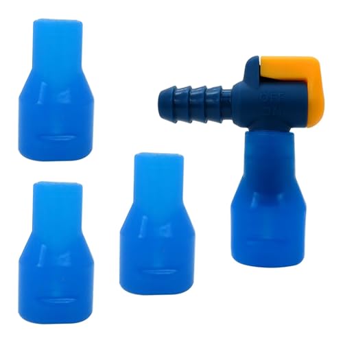 Bite Valve Replacement 90 Degree Silicone Mouthpiece Fit for Camelbak – Easy Installation with O-Ring Fit for Leak-Proof Hydration Bladders - Pack of 4