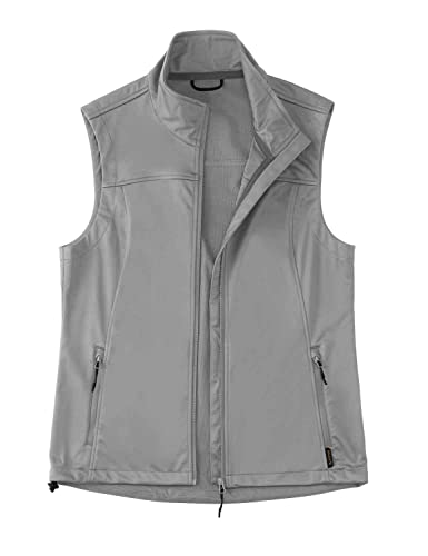 baleaf Women's Lightweight Running Vest Sleeveless Softshell Jacket - color: Light Grey, size: X-Small