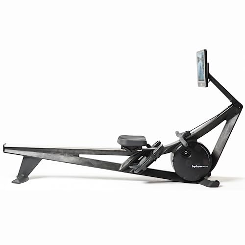 Hydrow Wave Rowing Machine with 16" HD Touchscreen & Speakers - Foldable | Live Home Workouts, Subscription Required - color: Pirate Black