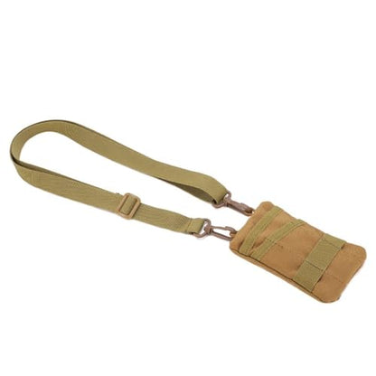 Water proof Waist Pack with Adjustable Strap – Lightweight Nylon Outdoor Waist Pouch for Camping, Hiking, Running & Cycling(Khaki) - color: Khaki