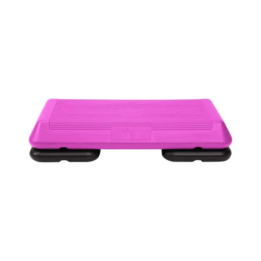Freestyle STEP Exercise Step Platform, Circuit Size Stepper for Exercise at Home - color: Pink, style: 2 Risers
