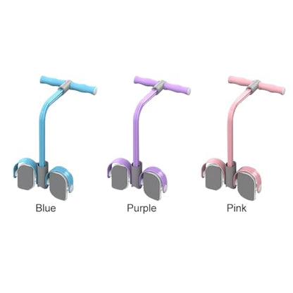 Abdominal Trainer, Sit-Up Training Equipment, 6 Tubes Fitness Elastic Pull Rope, Tension Rope Pull Up Pilate Foot Pedal Resistance Band Workout Tool Ab Shaper - color: Purple