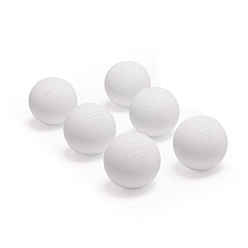 Champion Sports Lacrosse Balls – Official Size NCAA, NFHS, NOCSAE Certified, Packs of 3, 6, 12, 60 or 120 for Practice & Games, Multiple Colors - color: White, style: 6 Pack
