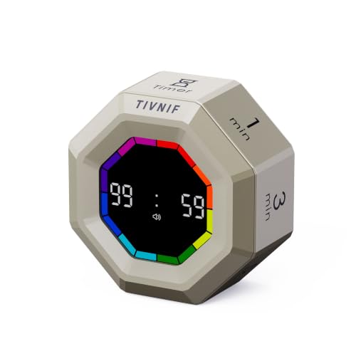 Visual Timer for Kids Kitchen Timer Pomodoro Magnetic Visual Countdown - color: Gold