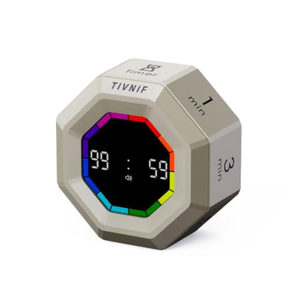 Visual Timer for Kids Kitchen Timer Pomodoro Magnetic Visual Countdown - color: Gold