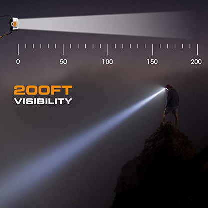 EverBrite 5 Pack LED Headlamp, 4 Lighting Modes with Pivoting Light Head