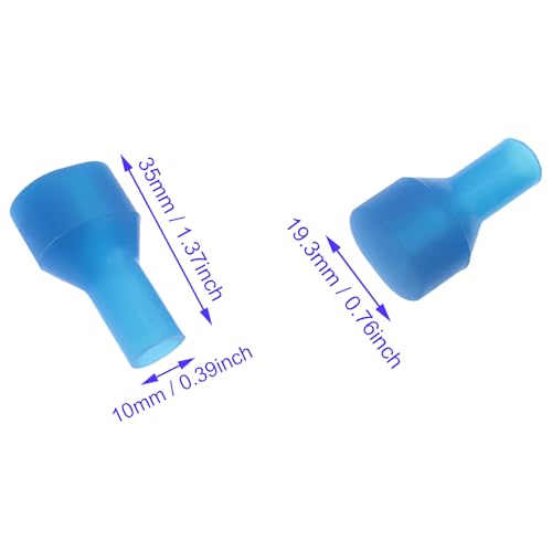 10 PCS Blue Silicone Water Bag Valve Replacement Parts for Hydration Packs, Fits Most Brands, Ideal for Running, Cycling, Hiking, Mountaineering
