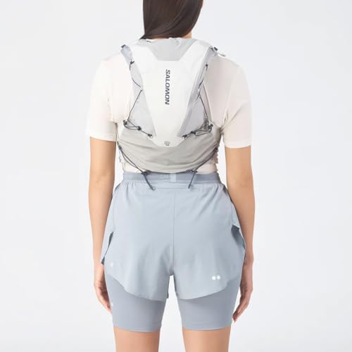 Salomon Unisex Advance Skin 12 | 12 Liter Hydration Trail Running Vest - color: Alloy/Gray Violet, size: Small