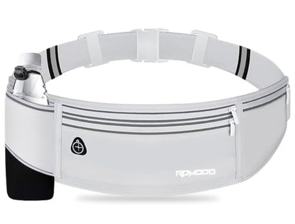 Fanny Pack with Water Bottle Holder, Running Hydration Belt, Grey - color: 09-Light Grey