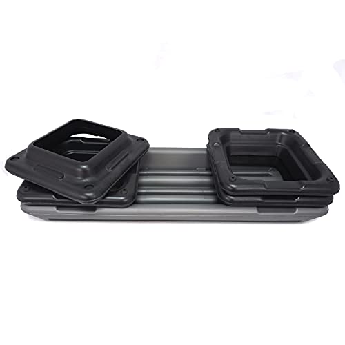 HTTMT- 43'' Adjustable Sports Exercise Aerobic Step Platforms Fitness Exercise Stepper W/Risers 4" 6" 8" Home Gym [P/N: ET-HOME006-6-8-BK]