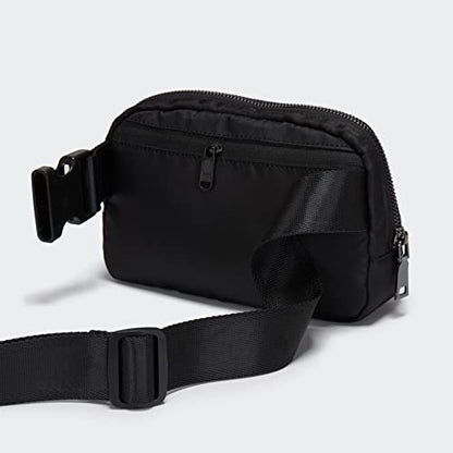Pander Crossbody Belt Bag for Women and Men, Travel and Everyday Use, Black - color: Black