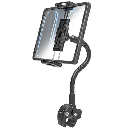 Metal Gooseneck Spin Bike Tablet Holder for Exercise/Stationary Bike