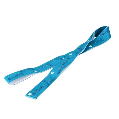 Multi‑Loop Nylon Yoga Stretching Belt, Anti‑Slip Fitness Resistance Band, Elastic Workout Strap for Yoga Pilates Dance Gymnastics Training, Physical Relax & Flexibility Exercise Accessory