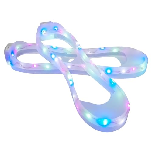 Men Women Kid Luminous Shoe Covers LED Shoe Lights Party Light Up Sneaker Accessories for Night Running Walking Festival - color: Switch Version, size: 1-1.5 Big Kid