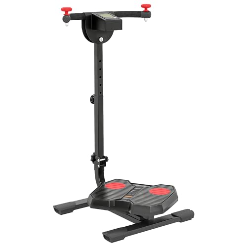 Soozier Foldable Ab Twister Board Screen Twist Shape Abs Trainer - color: Red