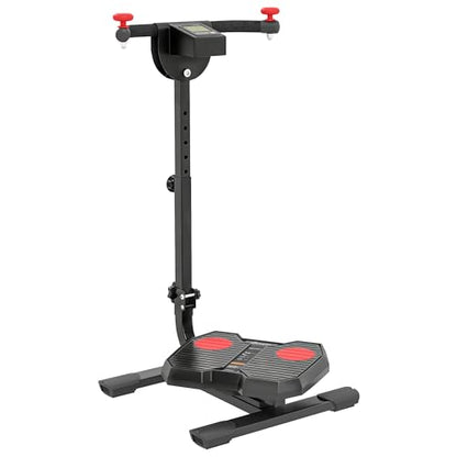 Soozier Foldable Ab Twister Board Screen Twist Shape Abs Trainer - color: Red