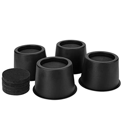 BTSD-home Round Bed Risers 3 Inch - color: 3 Inch, size: 4 Pack