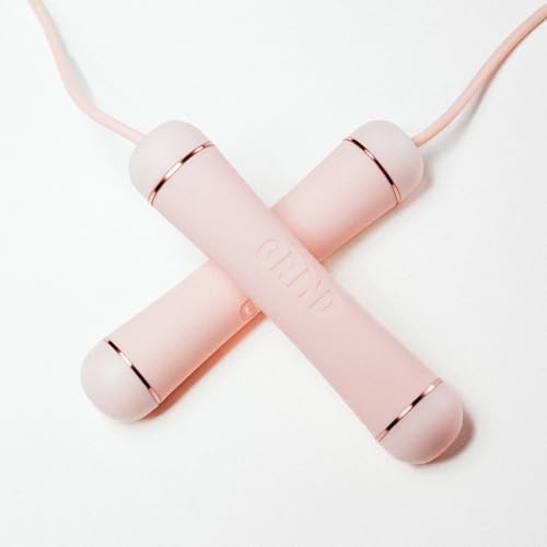 GRIND | Jump Rope - Adjustable "Float" | Tangle-Free, Rapid Speed with Ball Bearings | Ergonomic Soft Grip Handles | Skipping Rope for Fitness, Endurance Training, Gym Workout, or Home Exercise - color: Pink