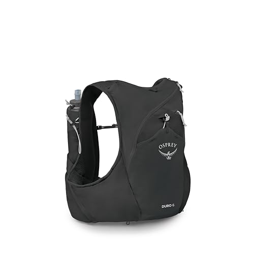 Osprey Duro 6L Men's Running Hydration Vest with Hydraulics Soft Flasks - color: Black, size: Medium