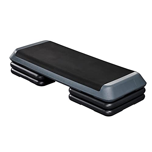 Topeakmart Adjustable Aerobic Step, 43in Exercise Platform with 3 Heights