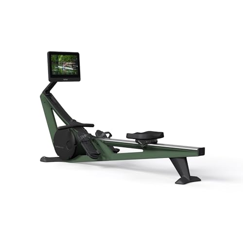 Hydrow Wave Rowing Machine with 16" HD Touchscreen & Speakers - Foldable | Live Home Workouts, Subscription Required - color: Forest