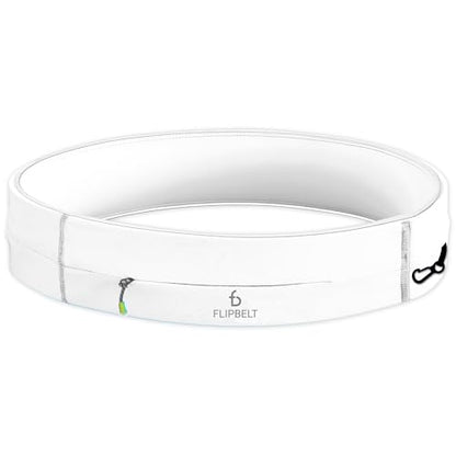 FlipBelt Zipper Running Belt, Waist Pack for Fitness and Running, US Company - color: White, size: X-Small