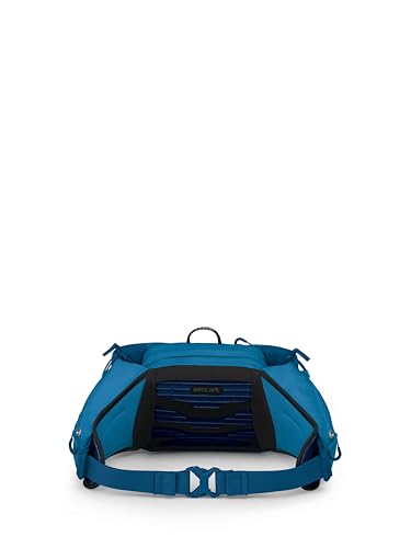 Osprey Talon 6L Men's Lumbar Hiking Waist Pack - Fanny Pack with Water Bottle Holders - color: Scoria Blue/Night Shift, style: 6l