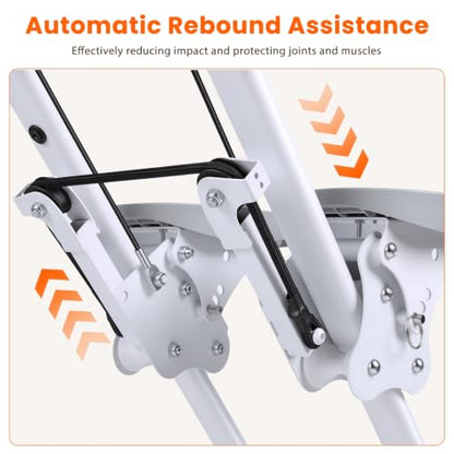 Stair Stepper for Home Gym Exercise, Vertical Climber Exercise Machine for Full Body Workout, Compact Folding Cardio E xercise Climber with Adjustable Handlebar