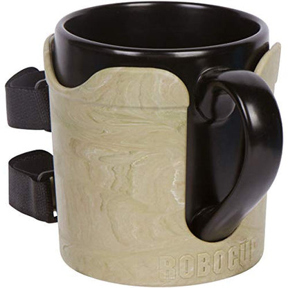 ROBOCUP Plus, (CAMO), Add-On Accessory XL Extension Cup Holder, Larger Drink Capacity, Perfect for Boats, Golf Carts, Walkers, Wheelchairs and Work. (Includes 1) - color: Camo