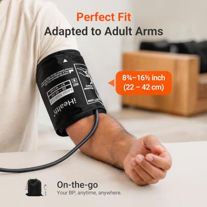 iHealth Accu Bluetooth Upper Arm Blood Pressure Monitor with Large Cuff - color: Black